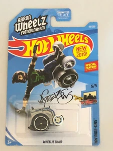 Hot Wheels Silver Wheelie Wheel Chair Aaron Wheelz Fotheringham 5/5  - Picture 1 of 1