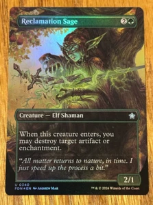 MTG Foundations, Reclamation Sage - Foil Borderless - Picture 1 of 1