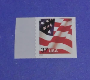 3632a "USA" FLAG  COIL "SINGLE" (37c) STAMPS 2003 DATE - Picture 1 of 1