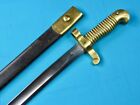 Vintage German Made Replica US Civil War Zouave Bayonet Short Sword w/ Scabbard for sale