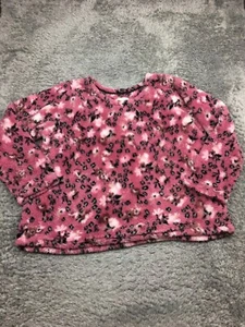 Cuddl Duds Soft Pajama Top Sweater Woman Size 2x Pink Print - Picture 1 of 12