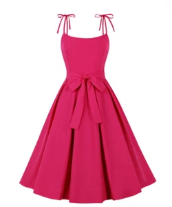 50er Jahre Stlye Swing Cocktail Party Kleid - XL (CD12) - Bild 1 von 4