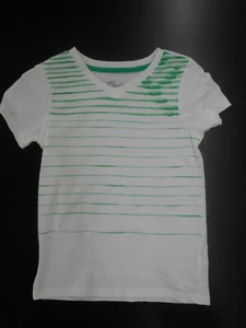 Boys Epic Threads Green & White Striped T-Shirt Sizes 5 - 7 - Picture 1 of 3