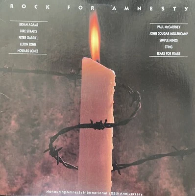 Rock For Amnesty (12" Vinyl Record) LP VG++ / VG+ Mercury 422 830 617 -l M1. - Image 1 of 4