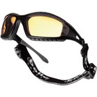 Bolle Tracker II Glasses Tactical Spectacles Yellow Lens Black Frame + Headband