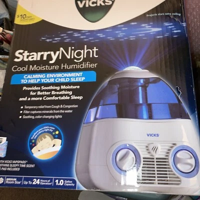 Vicks V3700 - Portable Starry Night Filtered Cool Mist Humidifier - Image 1 of 4