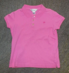 Lilly Pulitzer Girls Short Sleeve Pink Polo Shirt - Size 8 - EUC - Picture 1 of 3