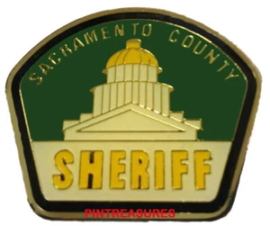 Sheriff Police Pin Metal Patch Lapel Pin Sacramento County CA SD Hat Pins - Picture 1 of 4