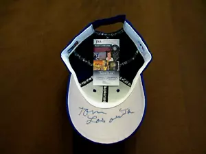 TOMMY TOM LASORDA DODGERS HOF SIGNED AUTO SPRING TRAINING NEW ERA CAP HAT JSA - Picture 1 of 3