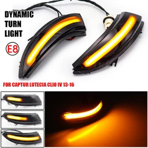 Luces dinámicas de señal de giro de espejo LED para Renault Captur J87 Clio IV MK4 03-19 - Imagen 1 de 8