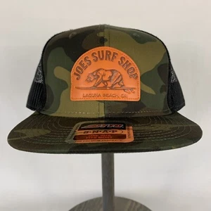Joes Surf Shop Trucker Hat Snapback Mesh Cap Green Camouflage - Picture 1 of 5