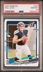 Will Levis 2023 Panini Donruss #397 Rated Rookie RC Tennessee Titans PSA 10 - Picture 1 of 2