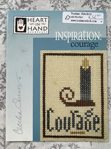 Heart In Hand Wee One Inspiration Courage Cross Stitch - Picture 1 of 2