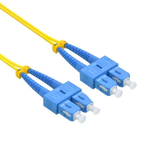 SC to SC Singlemode Duplex 9/125 Fiber Optic Jumper Patch Cable 1M/2M/3M/5M/10M - Picture 1 of 1