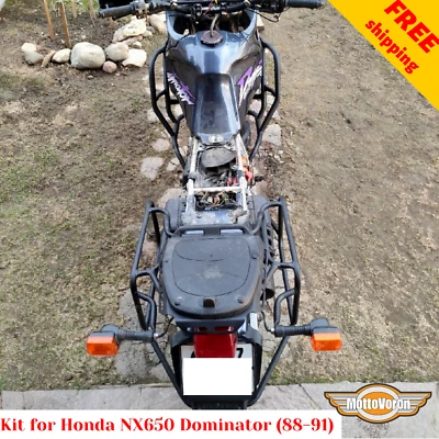 Kit de sistema portaequipajes protector de motor para Honda NX 650 Dominator NX650 1988-1991 Foto 1 de 4