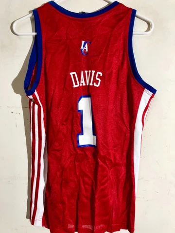 Adidas Women's NBA Jersey Los Angeles Clippers Davis Red sz XL Cover