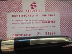 🔴 SHEAFFER'S penna stilografica pennino ORO snorkel fill nera GARANZIA vintage - Imagen 1 de 12