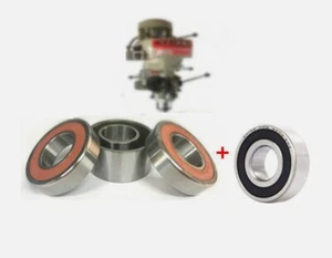 1Set Milling Machine Part R8 Spindle Bearings 7207D+6206 CNC Mill For Bridgeport - Picture 1 of 10