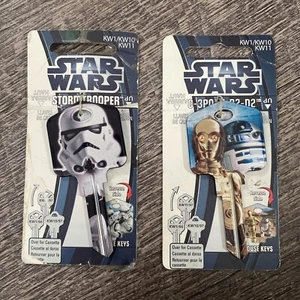 Star Wars Metall Schlüssel Set Zweiseitig Stormtrooper Und C-3PO R2-D2 - Bild 1 von 9