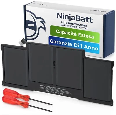 NinjaBatt Batteria A1466 per Apple MacBook Air 13″ (Metà 2012, Metà 2013, Inizio