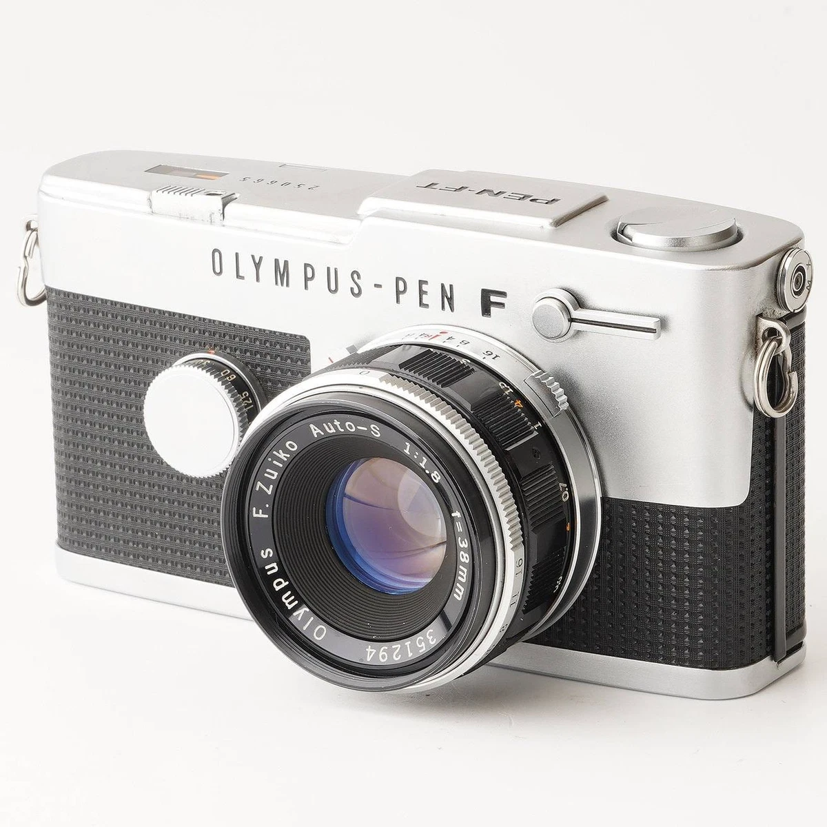 OLYMPUS PEN F, F.Zuiko 38mm f/1.8（現状品） Olympus 38mm f/1.8 F. Zuiko Auto-S FT Lens for Olympus PEN Film