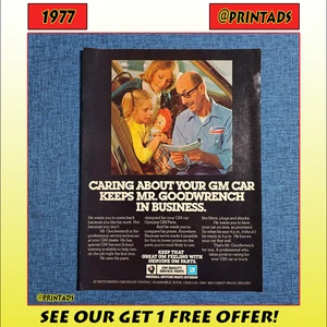 1977 GM Service Parts Print Ad - Automotive - Picture 1 of 2
