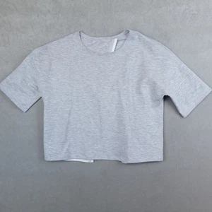 Top Lululemon Mínimo Manga Corta Jaspeado Gris Espalda Abierta Gris Talla 10? - Imagen 1 de 6
