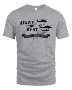 Grunt Style US ARMY grau "Above the Best" kurzärmliges T-Shirt Herren Medium neu mit Etikett - Bild 1 von 5