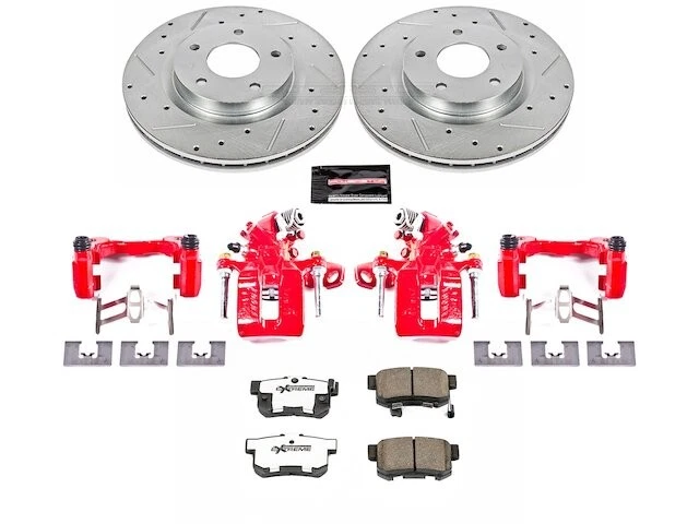 Rear Brake Pad and Rotor Kit Power Stop 87YTSZ85 for Acura ILX 2016 2017 2018 — 第 1/1 张图片