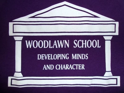 VTG 90s WOODLAWN SCHOOL T SHIRT SzS PDX PORTLAND OREGON USA MADE SINGLE STITCH - Image 1 of 4