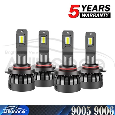 For Acura Legend 1990-1995 LED Headlight High Low Beam White Bulbs Super Bright - Image 1 of 4