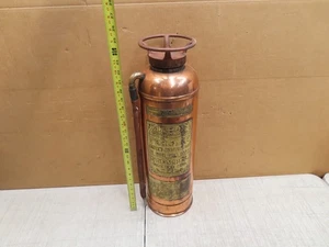 EXTINTOR DE COLECCIÓN ANTIGUO VACÍO AARON STEMPLE COBRE Y LATÓN 2-1/2 GALONES - Imagen 1 de 15