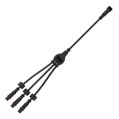 IP65 Y Splitter Connector 4 Core 4 Pin Small Size 1 Male to 3 Female - Image 1 of 4