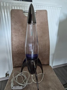 Mathmos Telstar Raketen Lavalampe: Schwarz, Durchsichtig/Pflaume, unbenutzt - Bild 1 von 6