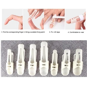 Finger Splints Plastic Mallet Brace Straightening Ergonomic Simple Support Dip - Picture 1 of 50