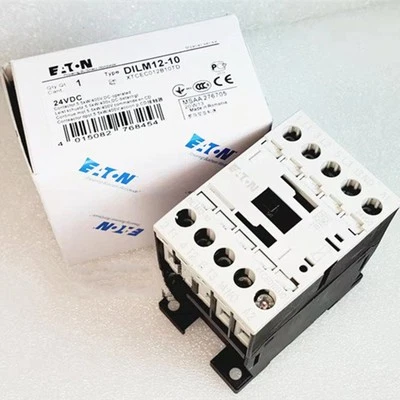 1pc New EATON Moeller DILM12-10 24VDC DC Contactor Quality assurance - Image 1 of 4