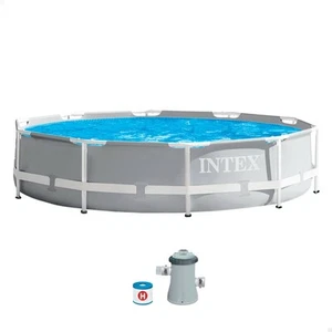 Schwimmbad Abnehmbar Intex Prism Frame 26702NP 305 x 76 x 305 cm - Bild 1 von 5
