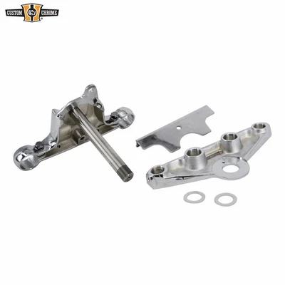 Chrome Billet Upper & Lower Triple Tree Set Fit For Harley FX Softail 1984-1999 - Image 1 of 4