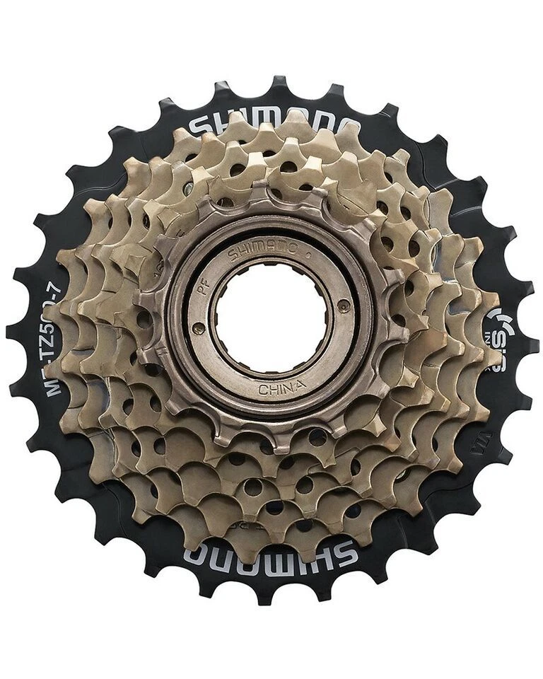 Shimano EMFTZ5007428 MF-TZ500 7 Schaltstufen Schraubkranz - Braun