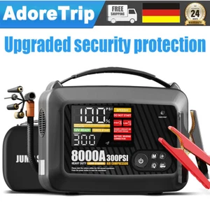 Auto KFZ Powerbank 8000A Jump Starter Starthilfegerät mit Kompressor Booster - Bild 1 von 10