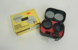 Gold Crest Insta Lens Set/Case For Kodak Instamatic 100 & 150 Telephoto Viewfind - Picture 1 of 6