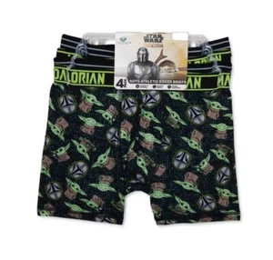 Star Wars The Mandalorian Boys 4 Pack Boxer Briefs Size Large 10-12 NEW MSRP $12 - Picture 1 of 2