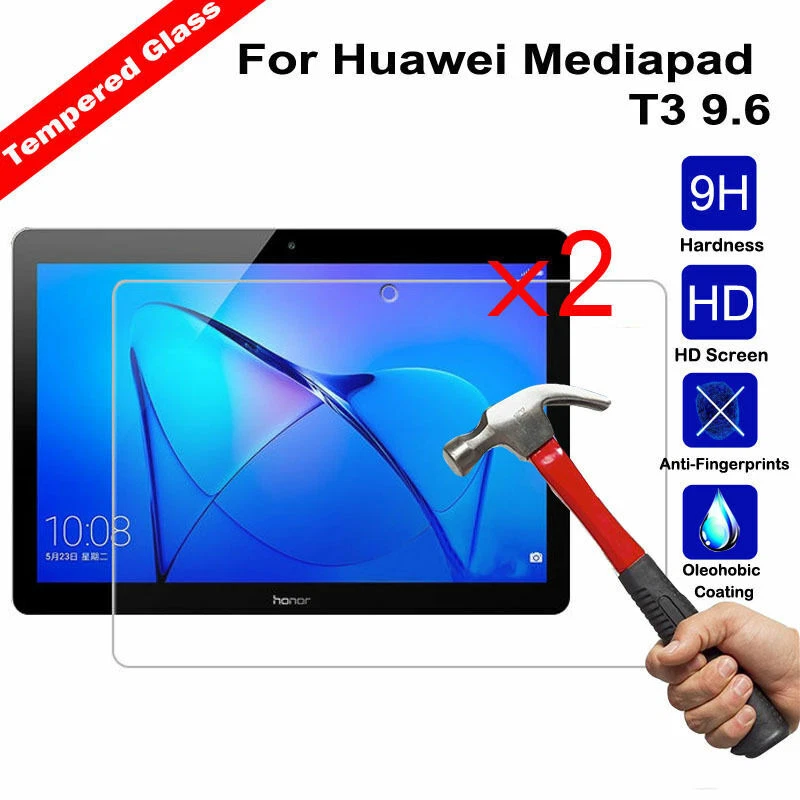 2Pcs For Huawei MediaPad M3 Lite T5 T3 M5 Lite Tempered Glass Screen Protector - Image 1 of 4