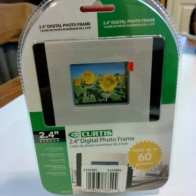 *BRAND NEW* Sealed- Curtis 2.4" Digital Photo Holds 60 Pictures - Image 1 of 4