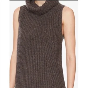 Intermix Sleeveless Ribbed Turtleneck Sweater Long Size Small - Picture 1 of 9