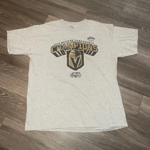 Vegas Golden Knights 2018 Western Conference Champions T-Shirt Size 2XL Karlsson Cover
