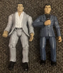LOT VINCE MCMAHON Titan Tron Live Jakks 1999 WWE Wrestling Figure Gray Suit WWF - Picture 1 of 7