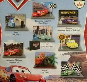 Cars full set of 8 Figures Tomy Gacha Toy Vending Capsules NEW Disney Pixar - Picture 1 of 4