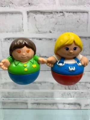 Juguete vintage 1987 Playskool Weeble Wobbles (2) paquete Foto 1 de 4