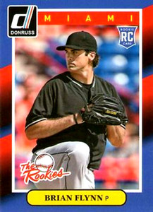 2014 Donruss The Rookies #37 Brian Flynn RC Miami Marlins